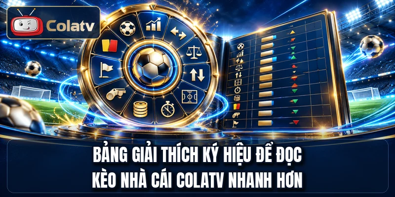 Bảng giải thích ký hiệu để đọc kèo nhà cái COLATV nhanh hơn